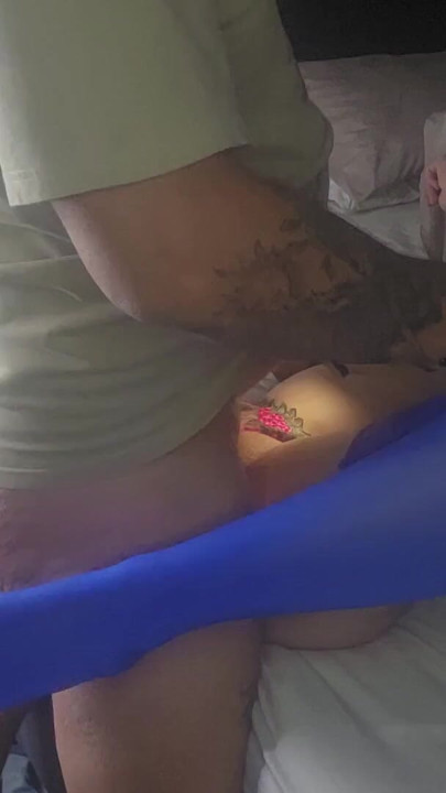 Fucking my friends pregnent wife and filling her tight shaved pussy with cum | Clip 2