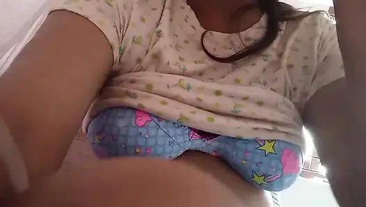 Sri Lankan Actress Anne in bathroom play with her pussy and big natural boobs in night