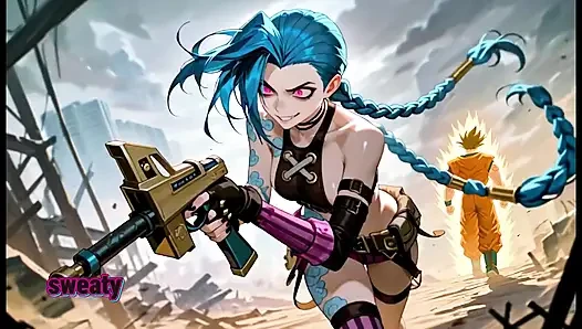 Busty Jinx Fucks Goku - Ai Parody