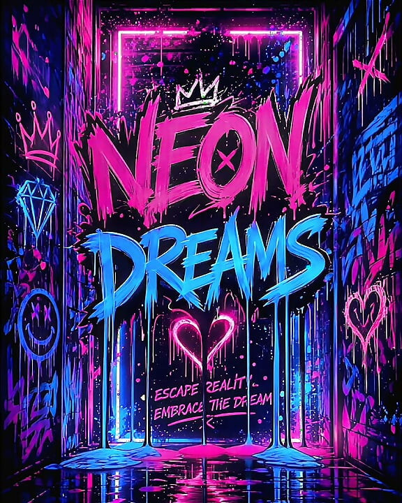 NEONOVÉ SNY - FANTAZIJNÍ FUTA