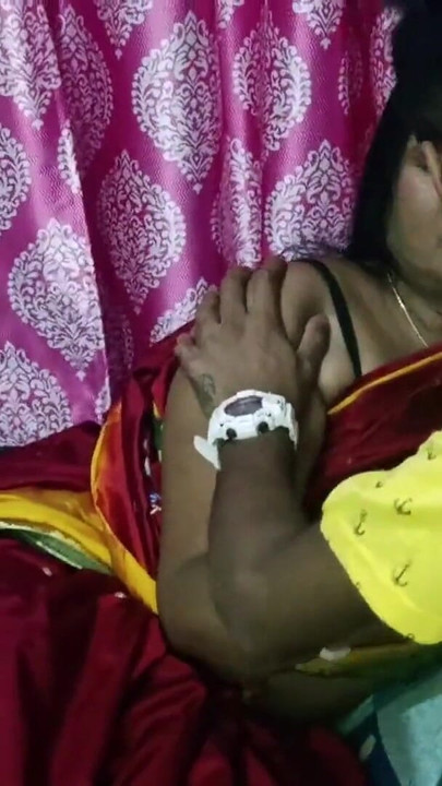 Emotional moment from "Lonely Step-Aunty Hardcore Rough Sex with step-nephew! Homemade"