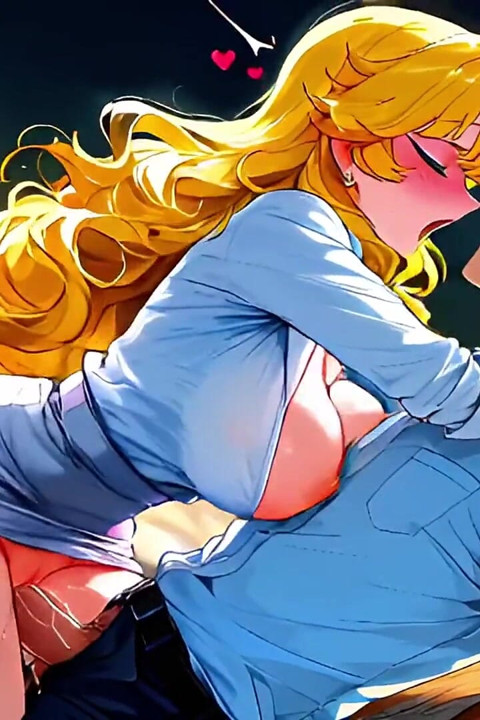 Extra Lessons After Dark with Blonde MILF - Ai Animation