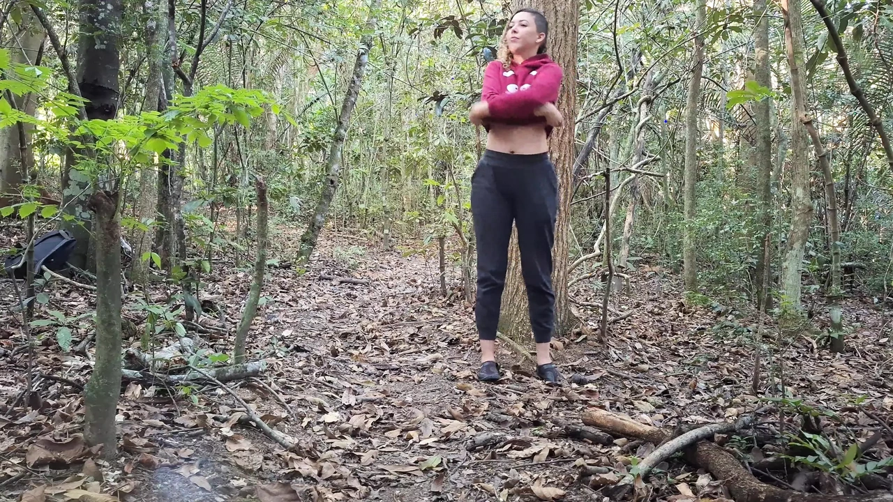 I met a stranger while I was naked in the woods.