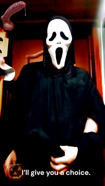 SCREAM A LOVE STORY A dominant guy with a Ghostface mask and a huge cock breaks into your home on Halloween night to ejaculate