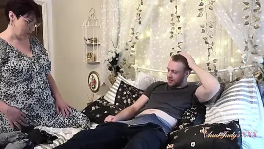 AuntJudysXXX - Busty Mature Landlady Layla Bird lets her Tenant pay the rent in cum