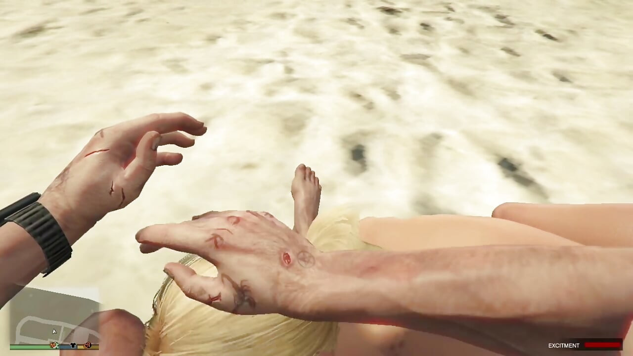 Sugar Daddy Trevor and Sugar Baby Tracey have sex in beach volleyball court