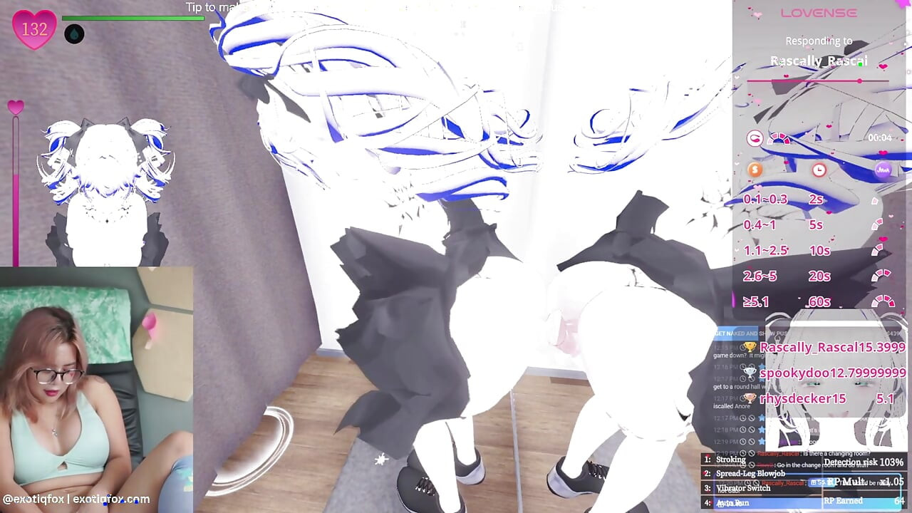 Slatka gamerica Hentai Gamer Japanska igra Tajni Flasher Manaka