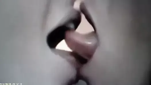 sexy smack kissing almost in sync.(Lips Fucking)