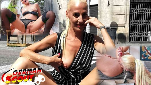 German Scout - Flexible floppy tits mature Yelena Vera pickup and dirty fuck on street