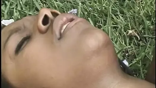 Baywatch black slut screams out of pleasure when her man licks her pussy