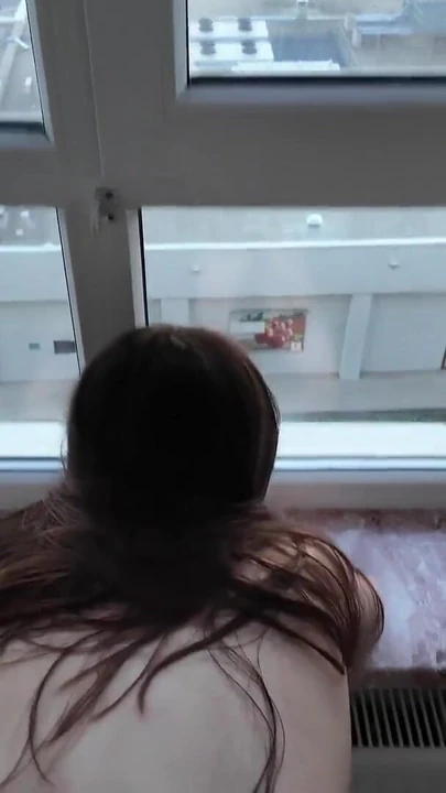 Stunning moment from "Everyone saw through the window how I fuck my stepsister"