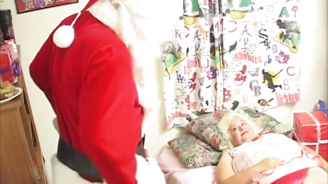 Curvy Blonde MILF Devours Santa's Hard Cock