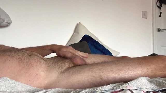 Quick morning jerk and cum