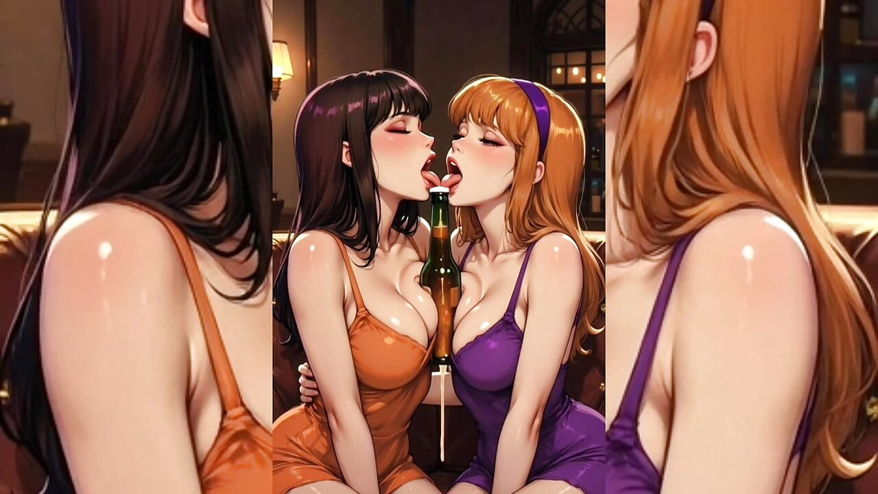 AI Toon 女同性恋超级荡妇 - 舌吻啪群交软核