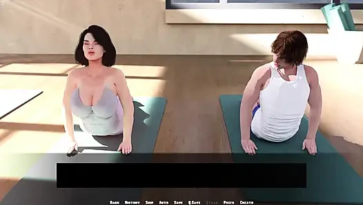 Alfred Doing Yoga With Latina Stepmom Turns His Cock Hard
