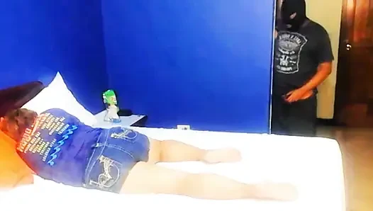 I find my stepmother in her room and I lick her pussy