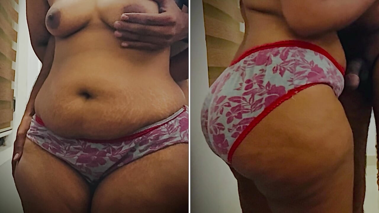 The curvy milf body and ass is showcased to her bull on vc.Big ass horny hotwife teases husbands small dick and in the climax sh