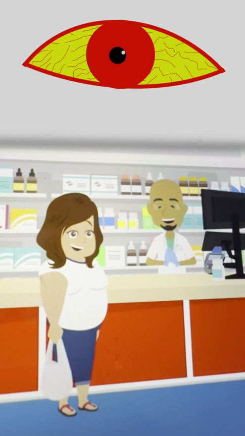 retail guy hitting on a BBW walking into the store.