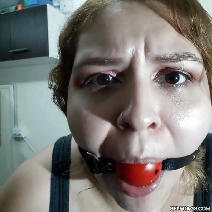 Ball Gagged and Drooling!