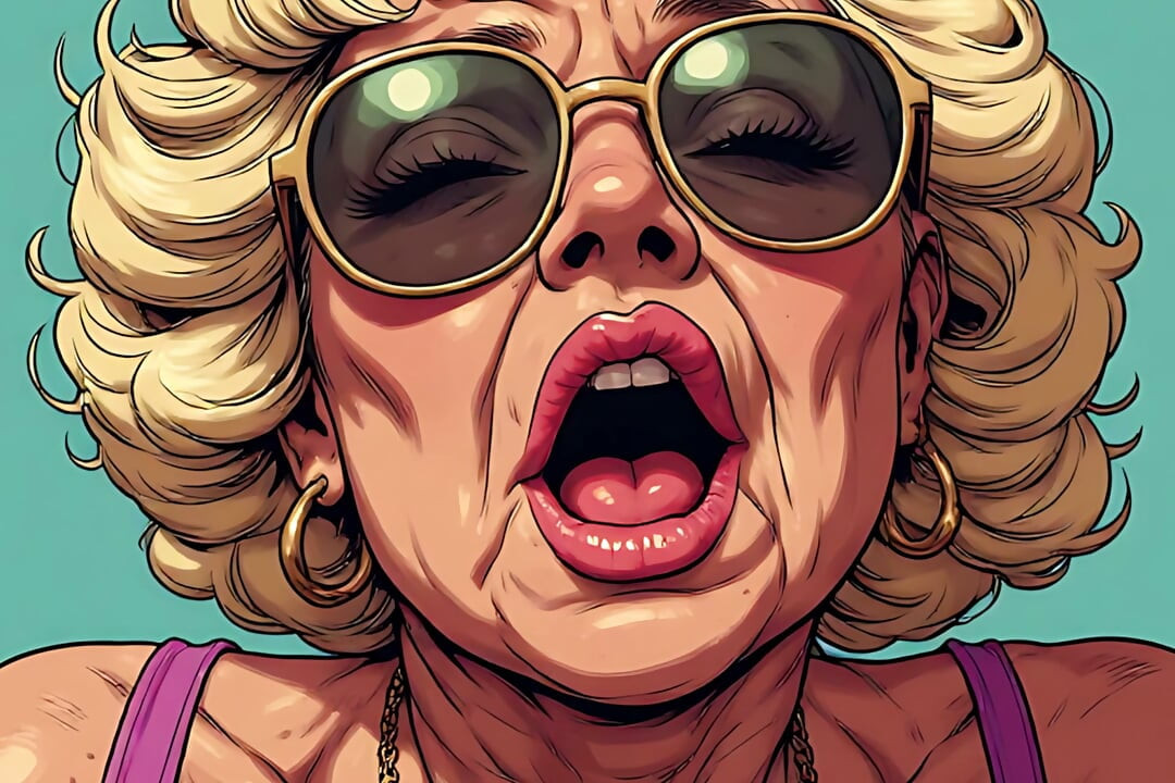 Orgasmo maduro arte facial