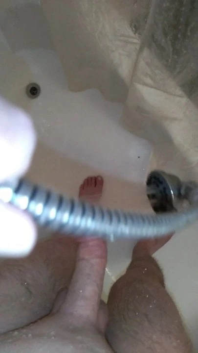 In the shower