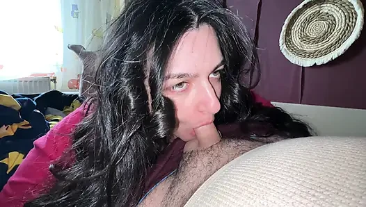 It's your first blowjob ? I will suck that tipp slow and I will make you cum hard !