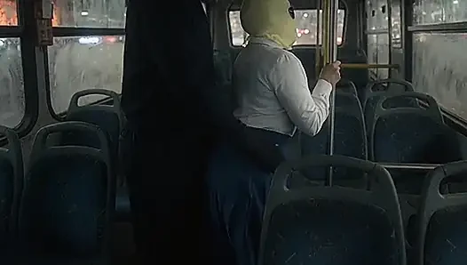 Petite Schoolgirl Pressed by Masked Man in Bedroom