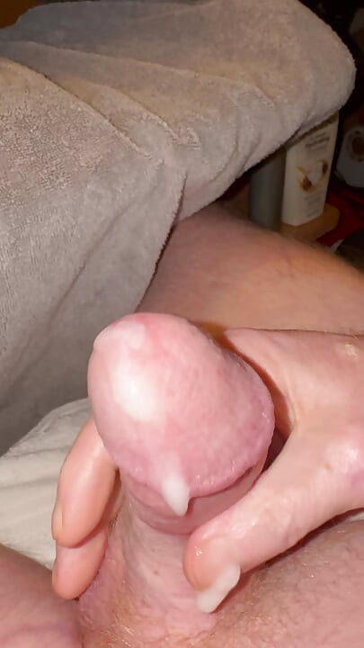 Jerking off a again