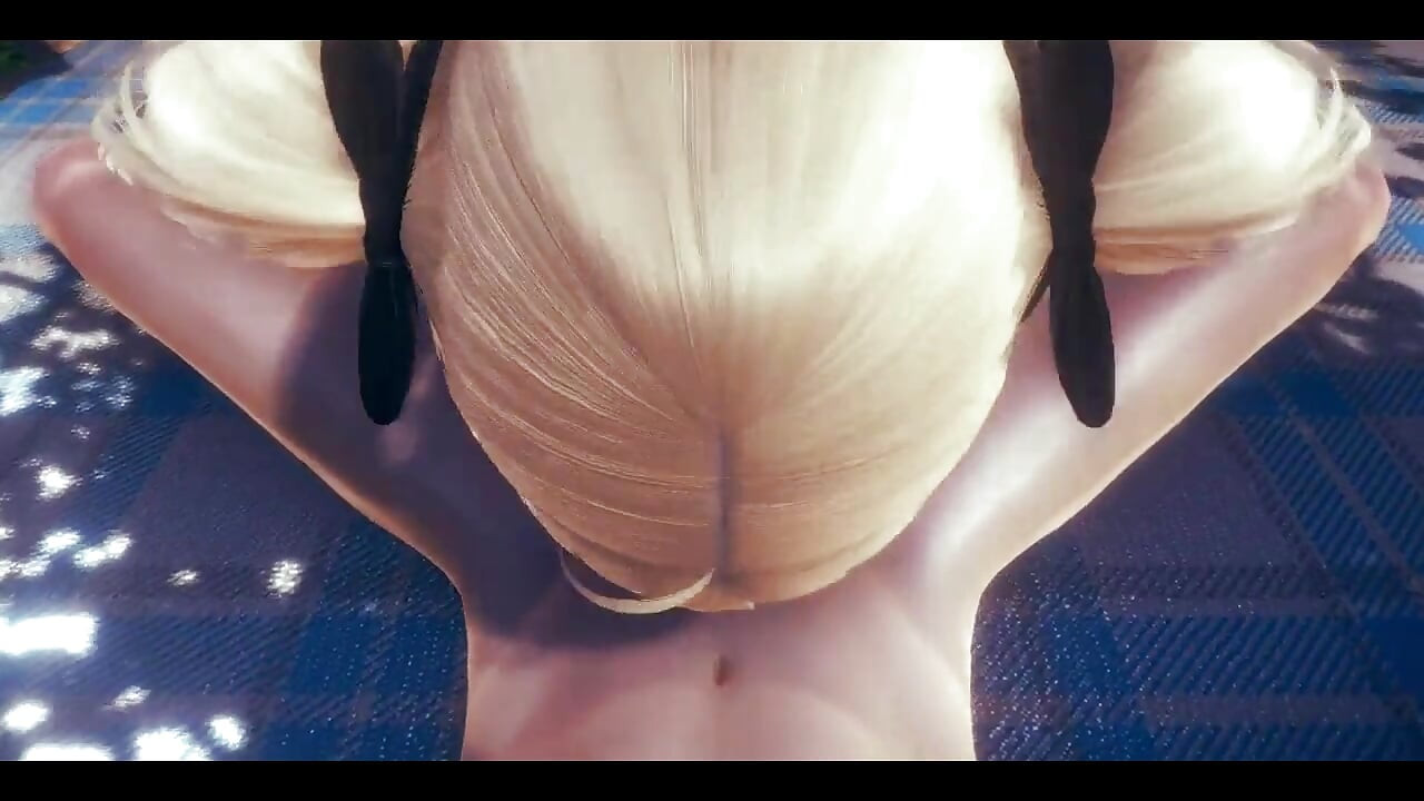 جينشين إمباكت هنتاي - بوف فيشل اللسان ونائب الرئيس على وجهها - اليابانية الآسيوية المانجا أنيمي لعبة الإباحية