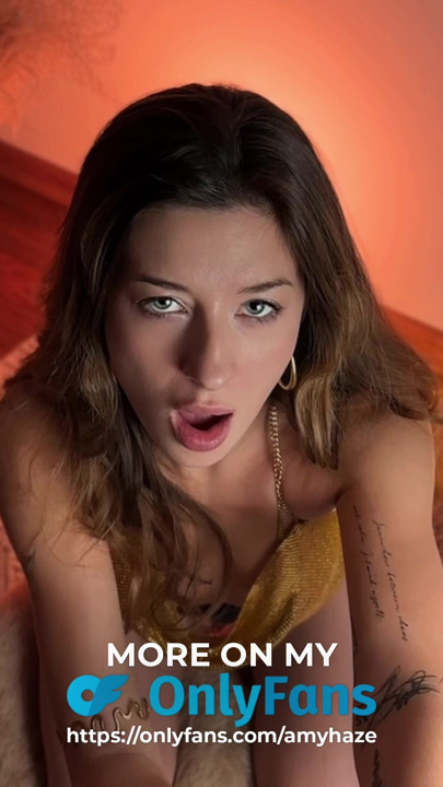 A horny brunette make you CUM with handjob