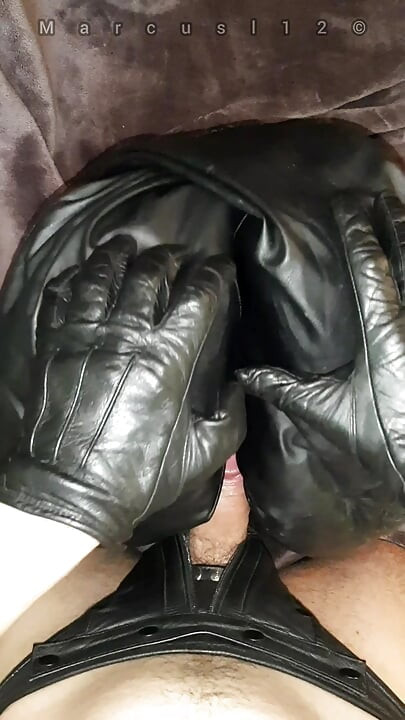 Leather Ass Toy Filled Soo Deep