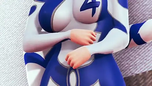 Invisible Woman Is Getting Fucked with Elastic Dick. Parody