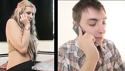 Blondine in high heels tief gefickt