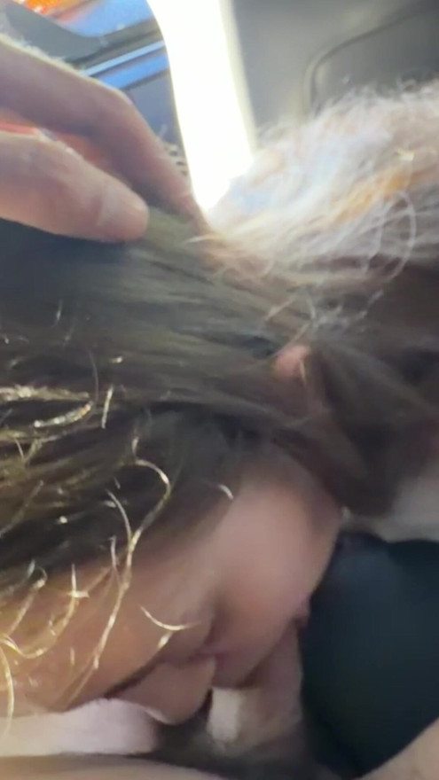 Office Secretary Blowjob in the Car