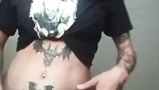 Petite playing alone with her wet pussy