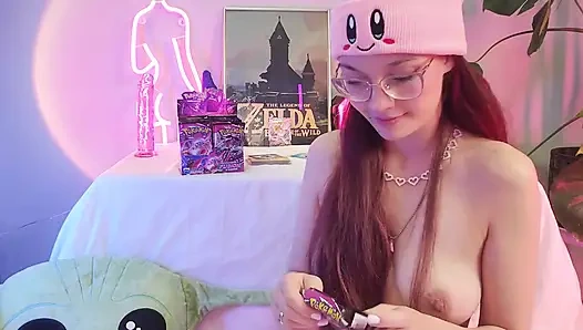 Boobs and Game Card Pulls Topless