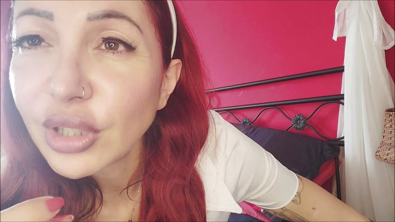Beautiful abusive and blasphemous nurse