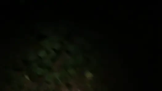 Public Bukkake Whore in the Woods
