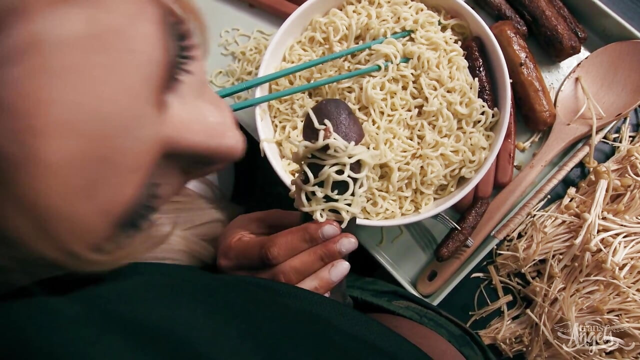 Mukbang Hottie Is Hungry for Cock
