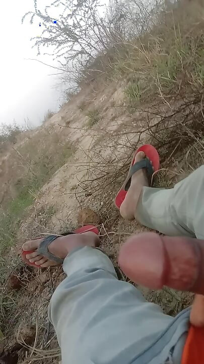 A boy masturbates in the woods, causing blood to flow from his ground.