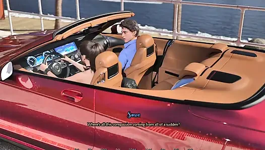 Heißes mädchen von einem typen in ihrem eigenen auto gefickt