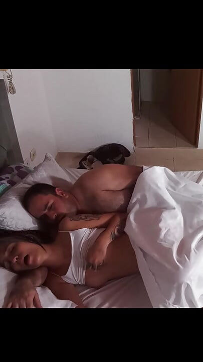 I urge my stepdad to have horny sex by masturbating in front of him.