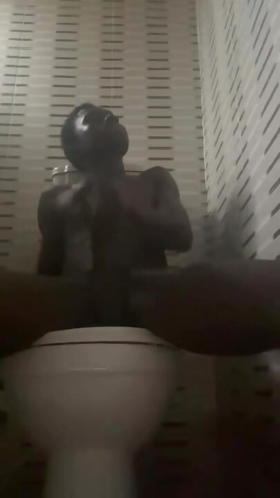 Short One in Toilet