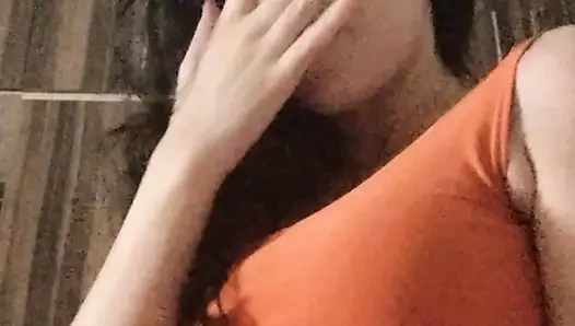Girl masturbating moaning softly