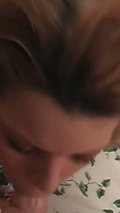 blonde milf sucks my cock so I cum | Clip 1