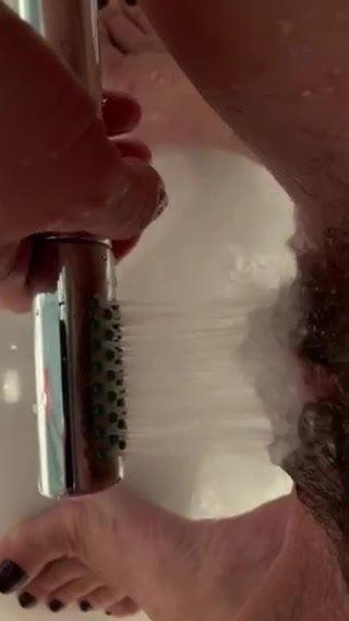 Bulgarian wife taking long shower
