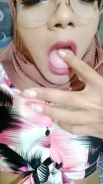 Unforgettable moment from "Indonesian hijab shemale cum and eat it"