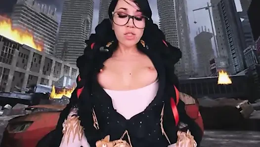 VRCosplayX Es ist zeit, mit Alex Coal als Bayonetta frech zu sein teil 1