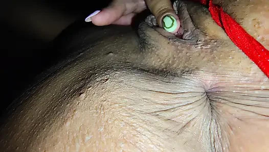 Hot stepsister shows her big curves and huge butt to her sadistic stepbrother, touches herself for him