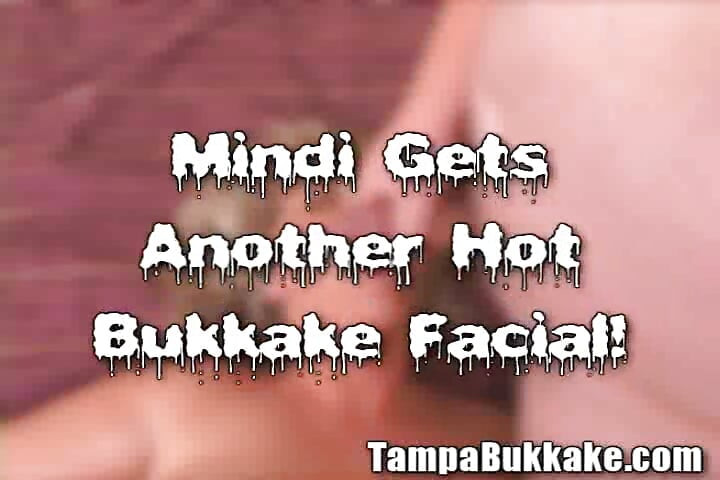Chubby Blonde Facials Sperm Blast Bukkake Booty Bitch!